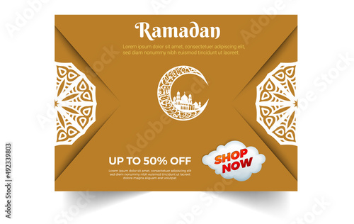 unique background Ramadan Kareem Islamic lanterns spontaneity decoration style art