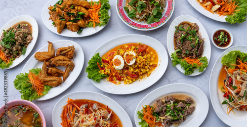 Mixed Thai Food Selections 