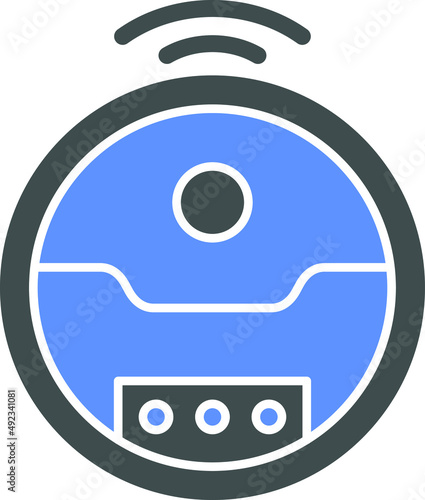 Robotic Vaccum Icon Style
