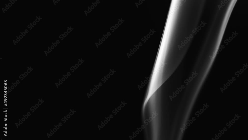 Realistic cloud smoke with streamline pattern. Abstract black and white smoke on dark background in slow motion. Realistic cloud smoke with streamline pattern. Abstract black and white smoke on dark background in slow motion.