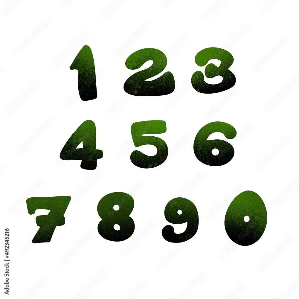 Set with numbers for stickers and cards and kids and magazines and postcard and hobbies and newspapers Set with numbers for stickers and cards and kids and magazines and postcard and hobbies and newspapers