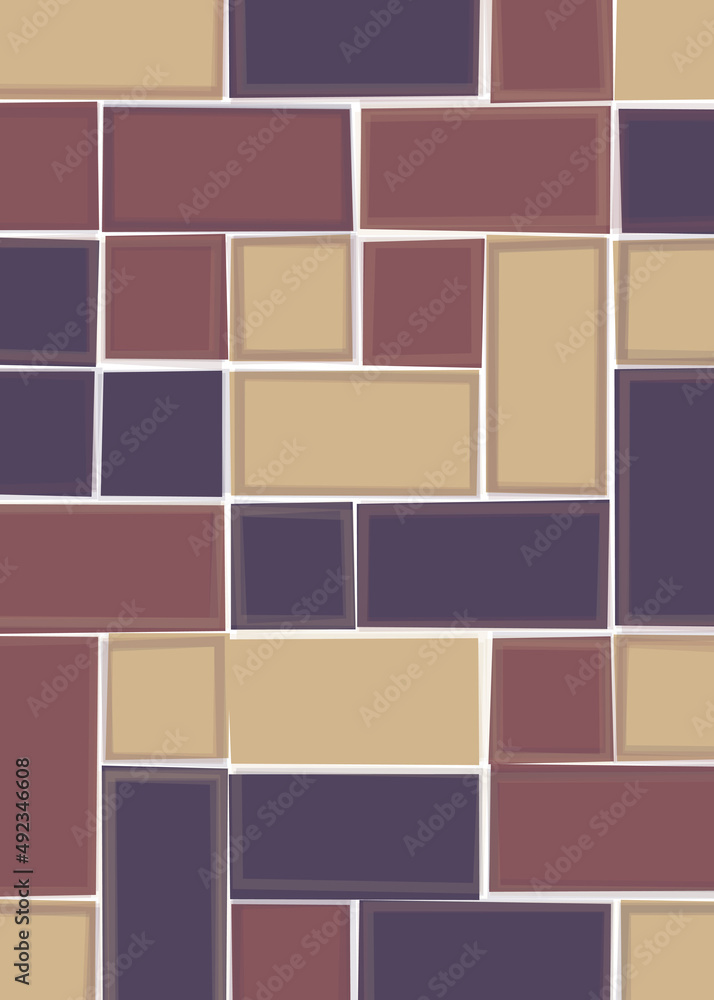 Offset Quads generative art background art illustration Offset Quads generative art background art illustration