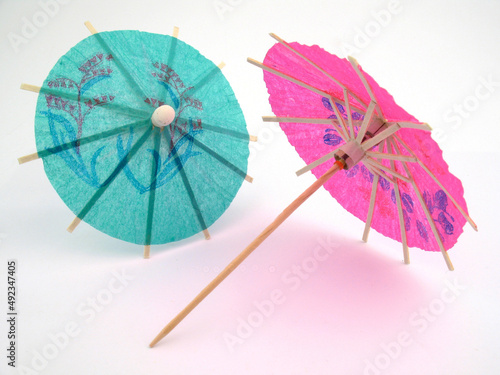 Photo of umbrellas symbolizing vacation  leisure  beach life in the pandemic.