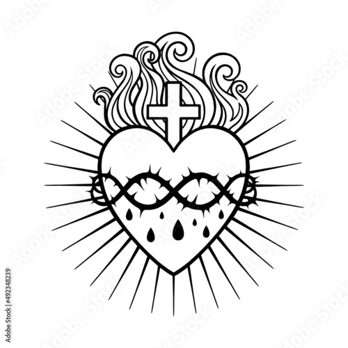 The holy heart of Lord Jesus