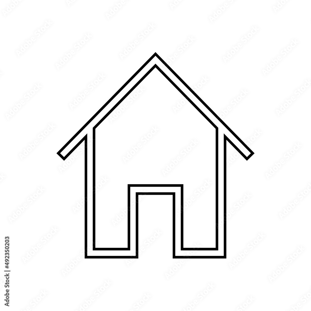 House icon in line style House icon in line style
