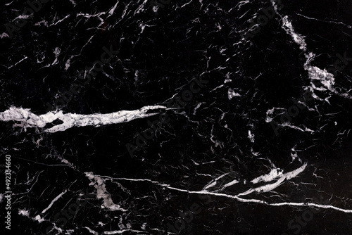 Natural Nero Marquina - marble background in stylish black color, texture for your personal amazing design look. photo