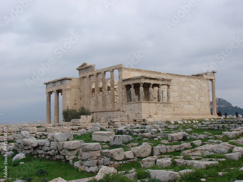 Parthenon.Monument in Athens. Restoration of the Acropolis in Athens. A monument of ancient architecture, an ancient Greek temple located on the Athenian Acropolis