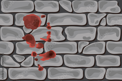 Save Ukraine! .drops of blood on the wall
