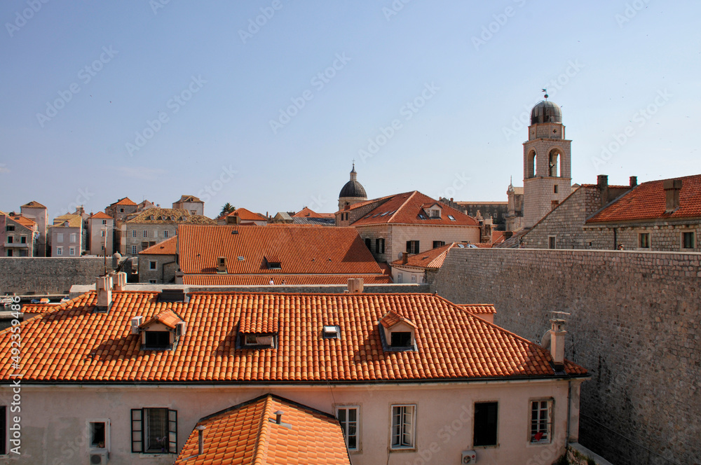 View of the Dubrovnik old town