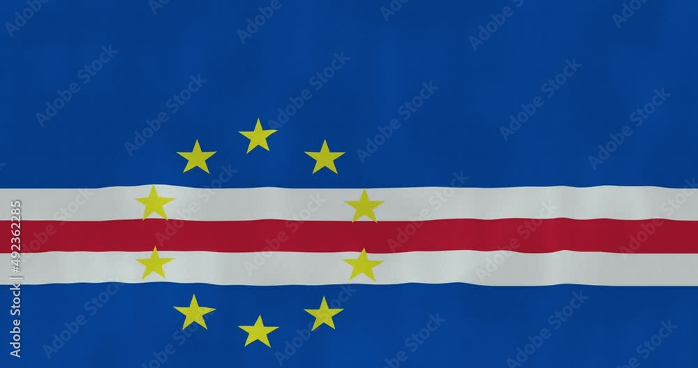 Cape Verde flag waving in the wind, glitched with highly detailed fabric texture. Hacking, technology. 4k, Animated Realistic. Cape Verde flag waving in the wind, glitched with highly detailed fabric texture. Hacking, technology. 4k, Animated Realistic.