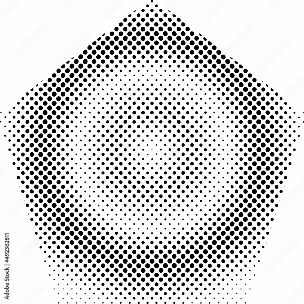 Abstract halftone background Halftone pattern with black polka dots Modern backdrop Overlay Vector illustration