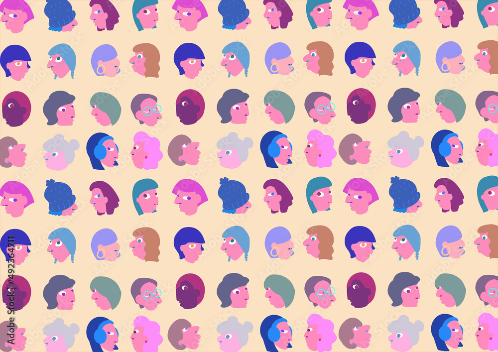 illustration head cartoon set people vector character set, hand drawn flat style vector design concept illustration head icon wallpaper background illustration head cartoon set people vector character set, hand drawn flat style vector design concept illustration head icon wallpaper background