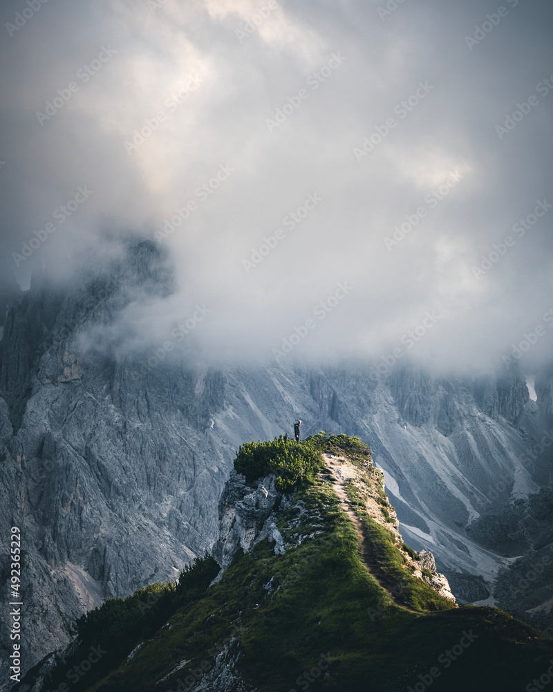 clouds over the mountains at cadini di misurina in the dolomites clouds over the mountains at cadini di misurina in the dolomites