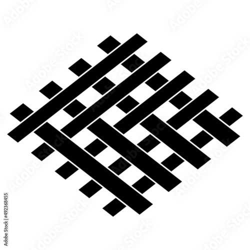 家紋です。九字直違菱といいます。