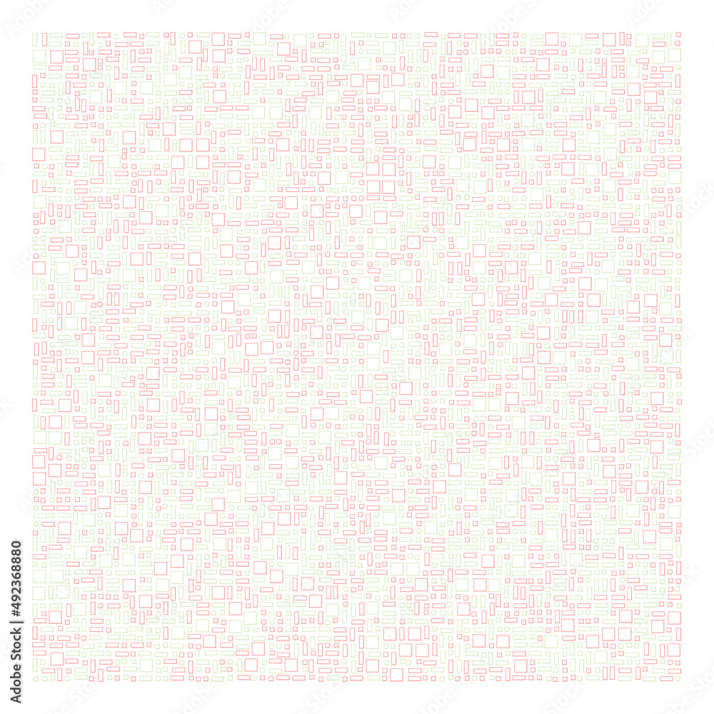 Fototapeta premium Offset Quads generative art background art illustration