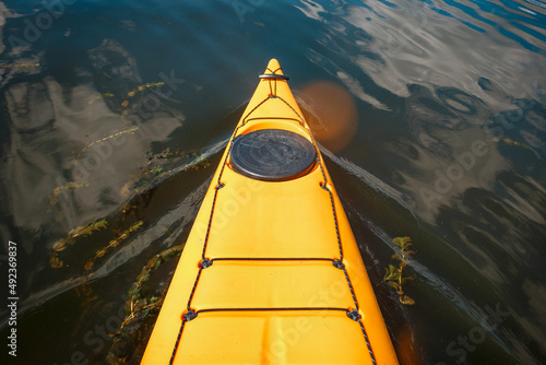 Quite trough calm blue waters
