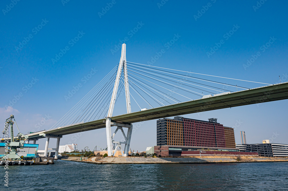 Naklejka premium 天保山大橋