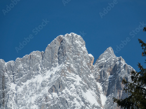 Wallpaper Mural Spectacular views of the Loser Mountain peak near the village Bad Aussee. Popular tourist attraction. District of Liezen, Styria, Austria Torontodigital.ca