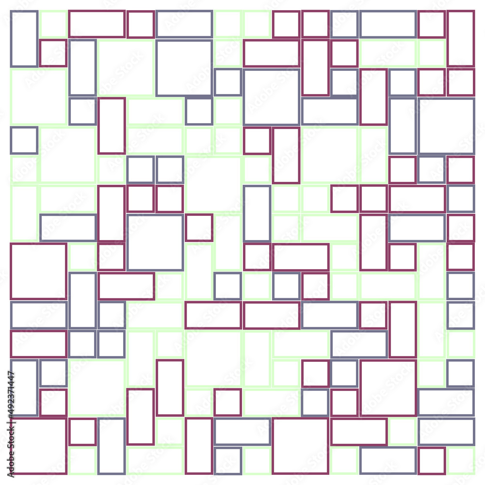 Offset Quads generative art background art illustration Offset Quads generative art background art illustration
