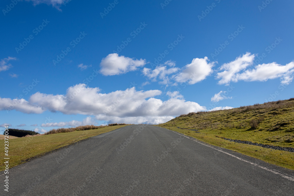 The road to Garth viewpoint