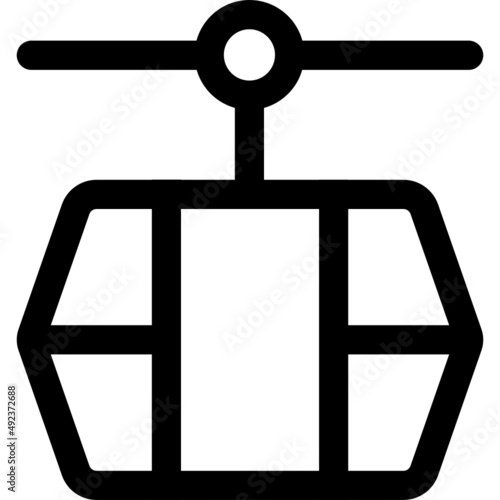 ropeway icon vector