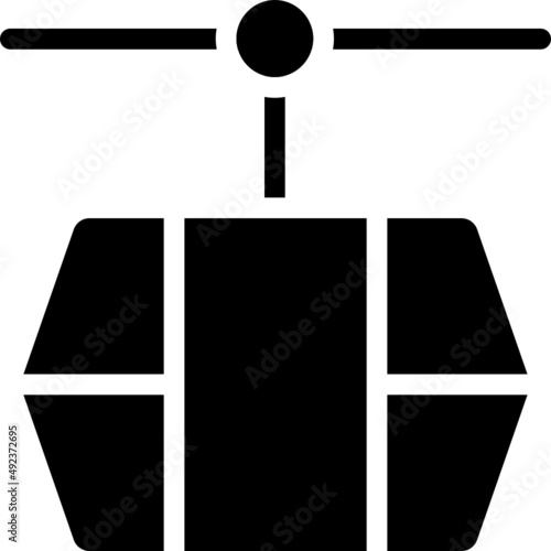 ropeway icon vector
