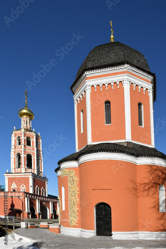 Moscow in March 2022. Cathedral of St Peter (1517) in Vysokopetrovsky Monastery (High Monastery of St Peter) photo