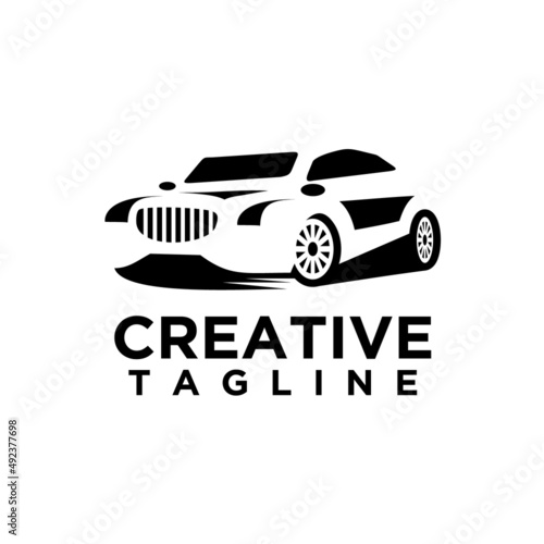 Car logo silhouette design vector 