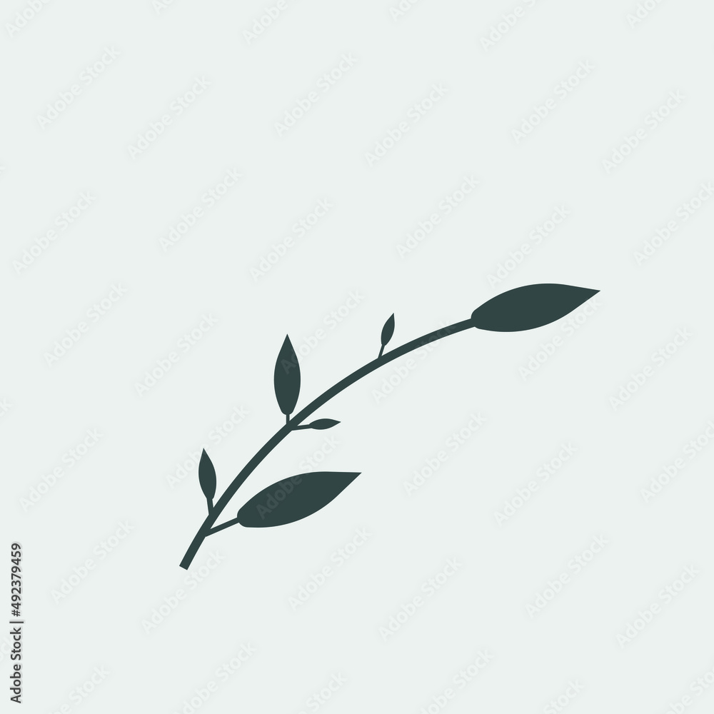 olive branch vector icon illustration sign olive branch vector icon illustration sign