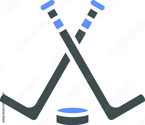 Photography Ice Hockey Icon Style