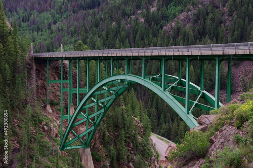 Redcliff bridge to Leadville, Colorado from the town of Minturn, Colorado
