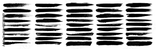 Paintbrush vector collection. Grunge elements, Brush stroke, ink paint brush, grunge lines.