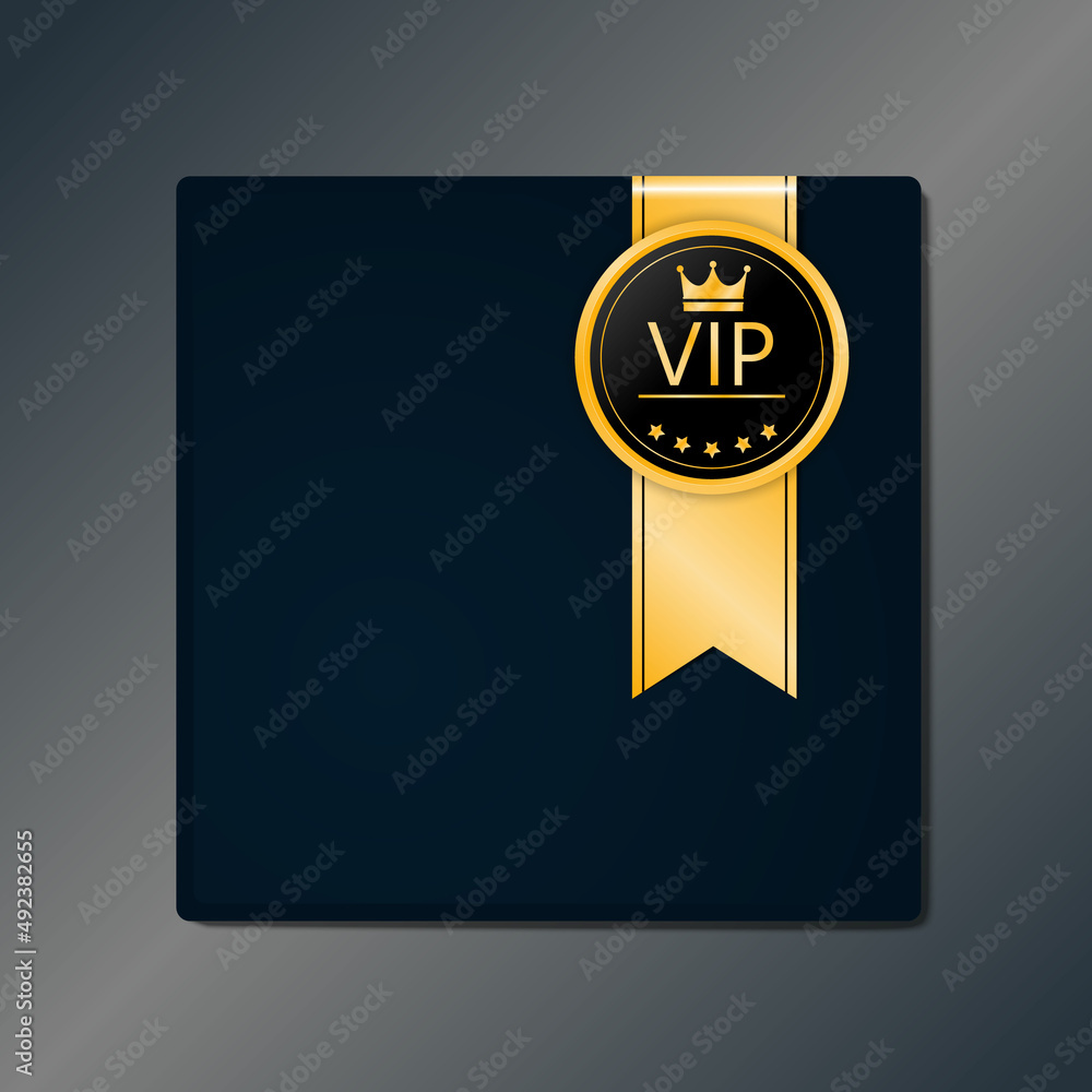 vip gift box gold ribbon, badge, premium invitation card poster flyer vip gift box gold ribbon, badge, premium invitation card poster flyer