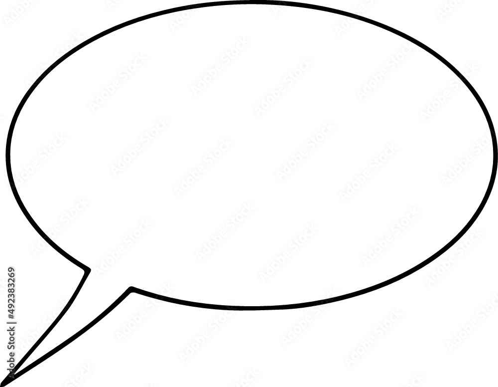 Speech bubble vector icon on white background Speech bubble vector icon on white background
