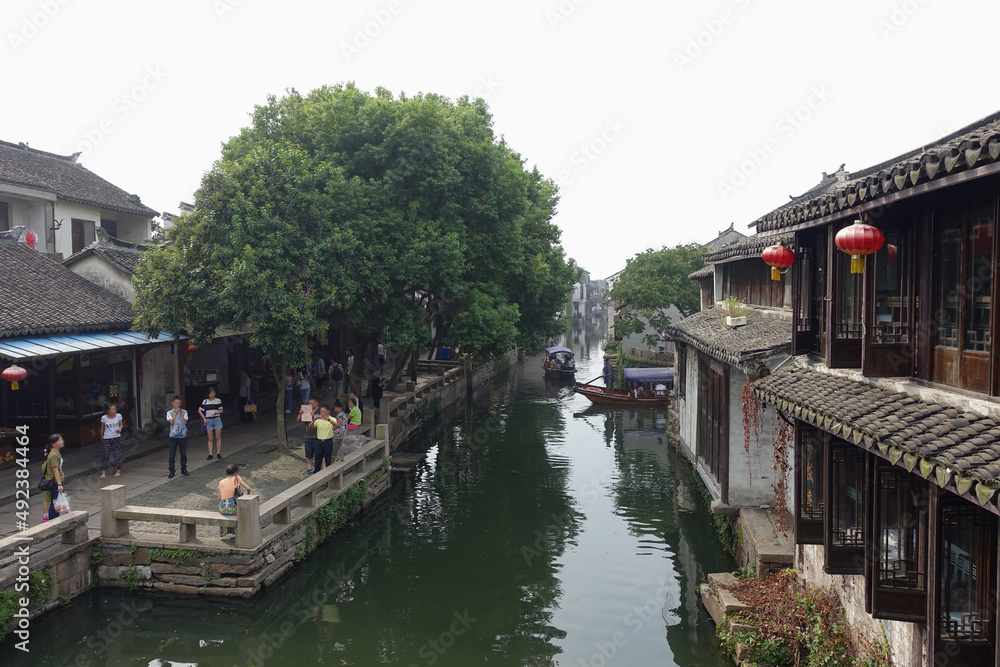 中国 水の都蘇州 周庄古鎮の美しい風景 中国 水の都蘇州 周庄古鎮の美しい風景