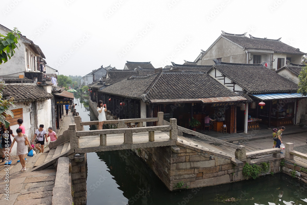中国 水の都蘇州 周庄古鎮の美しい風景