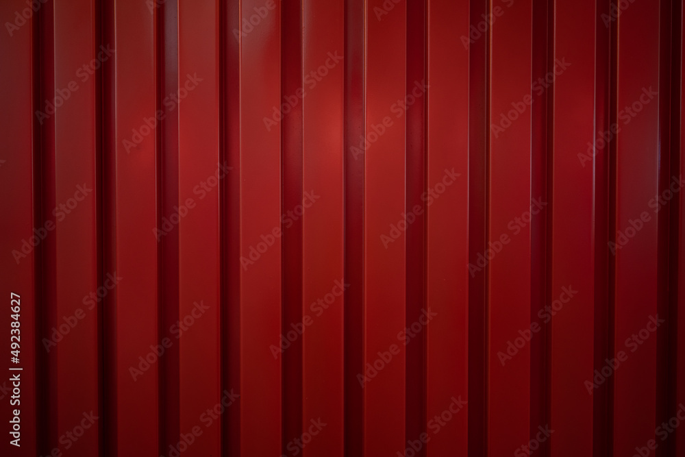 Red Metal background with vertical stripes Red Metal background with vertical stripes