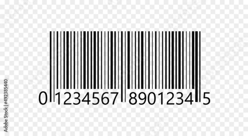 Bar code icon. Vector illustration