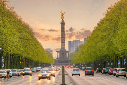 Photography Victory Column (Siegessaule), monument in Berlin, Germany