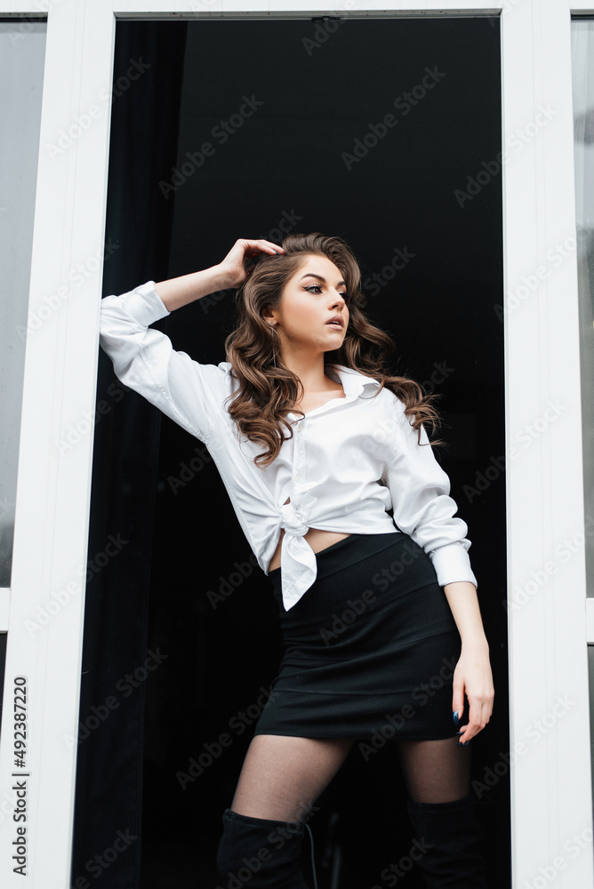 Beautiful thoughtful young european woman portrait Beautiful thoughtful young european woman portrait