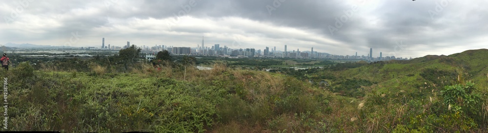 Panorama of She Leng & Lok Ma Chau, Hong Kong Panorama of She Leng & Lok Ma Chau, Hong Kong