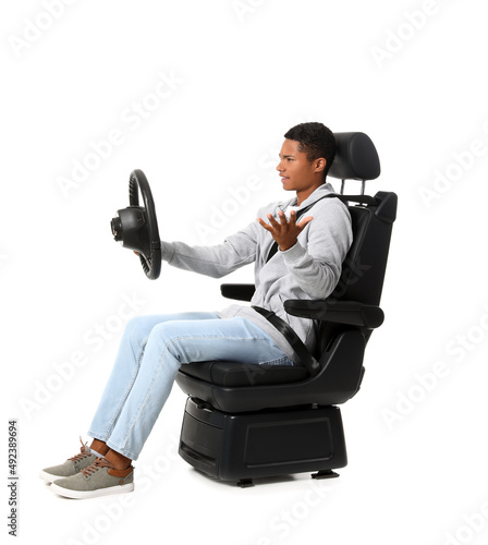 Stressed African-American m...