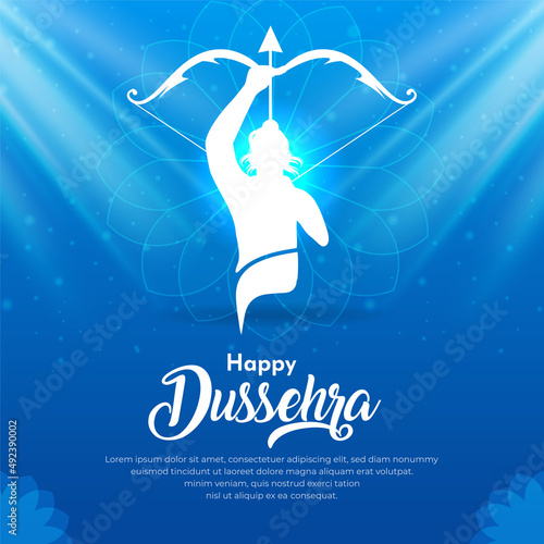 Celebration of dussehra day background vector illustration. Happy dussehra day design concept. 