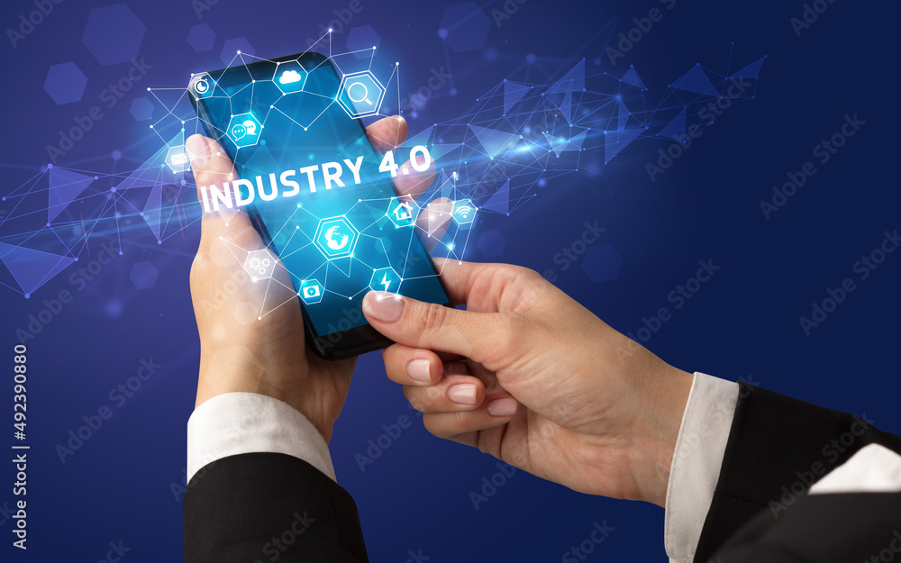 Hand using smartphone with technology concept Hand using smartphone with technology concept