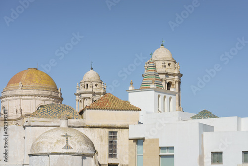 Altstadt mit der Kathedrale von Cadiz, Spanien