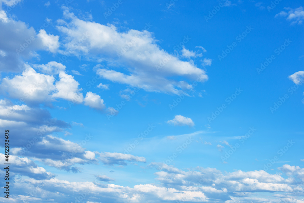 beautiful blue sky with clouds