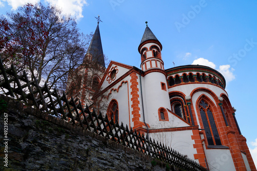 Wallpaper Mural 	
beautiful and majestic Saint Peter's church in Bacharach on Rhein or Rhine, Germany	
 Torontodigital.ca