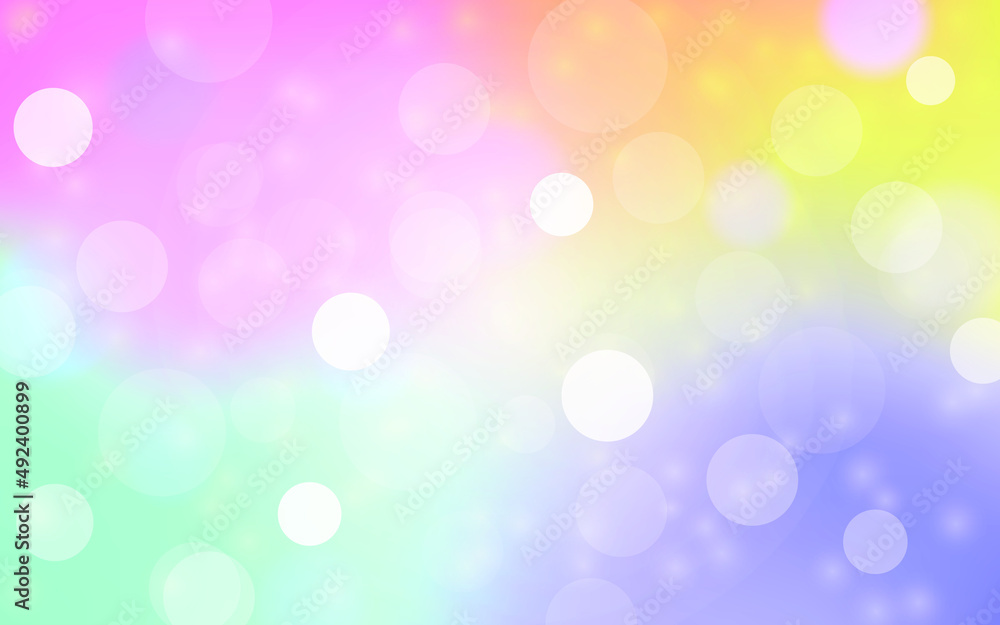 Rainbow bokeh soft light abstract background, Vector eps 10 illustration bokeh particles, Background decoration Rainbow bokeh soft light abstract background, Vector eps 10 illustration bokeh particles, Background decoration
