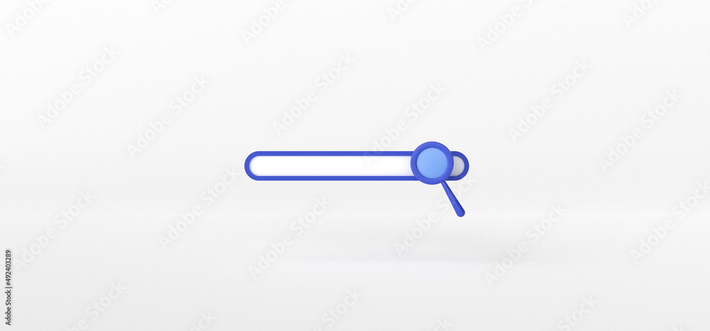 Magnifier isolate on White background, 3d rendering. Magnifier isolate on White background, 3d rendering.