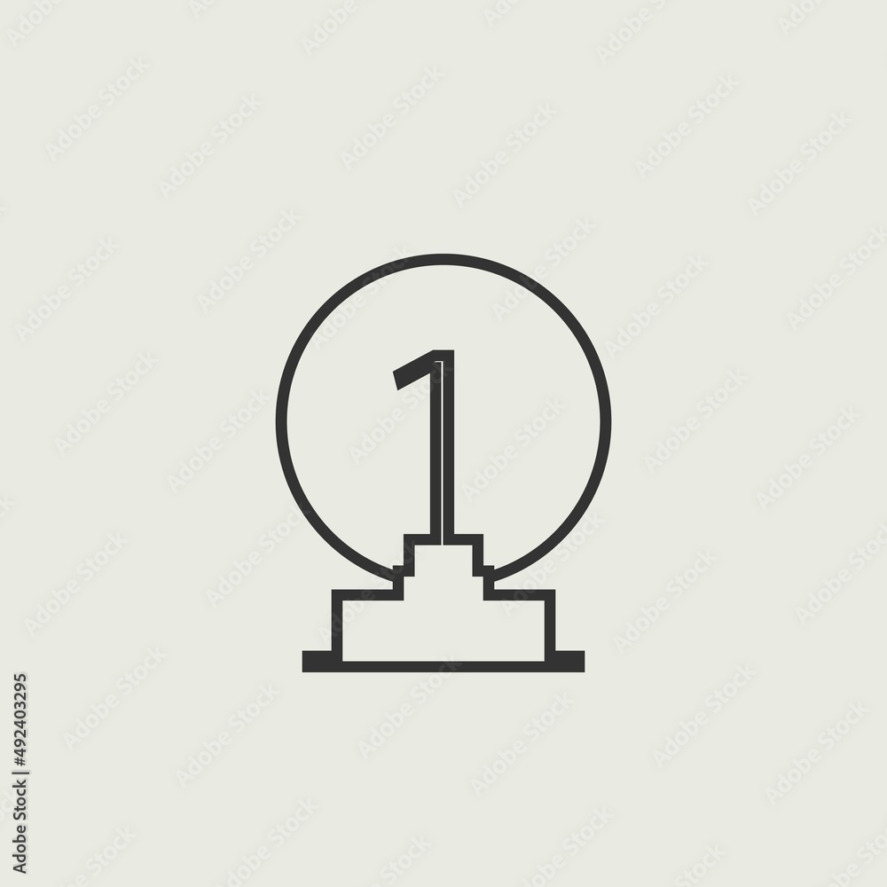 winner vector icon illustration sign winner vector icon illustration sign